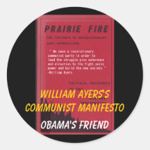 ayerscommunistmanifesto, Commun de William Ayers… Autocollants