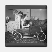 Ayez besoin d'un ascenseur ? les années 1920 magnets pour réfrigérateur