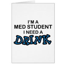 Ayez besoin d'une boisson - étudiant de Med Cartes