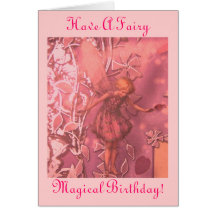 Ayez un anniversaire magique féerique ! Carte