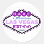 Ayez un autocollant fabuleux d'anniversaire de Las