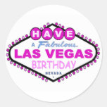 Ayez un autocollant fabuleux d'anniversaire de Las