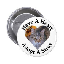 Ayez un coeur, adoptez un bouton égaré badge