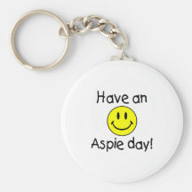 Ayez un jour d'Aspie (le smiley) Porte-clef