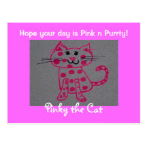 Ayez un jour purrty rose de n carte postale