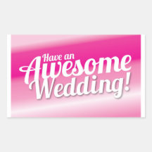 Ayez un mariage impressionnant stickers en rectangle