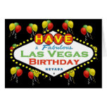 Ayez une carte d'anniversaire fabuleuse de Las Veg