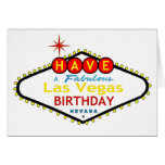 Ayez une carte d'anniversaire fabuleuse de Las Veg