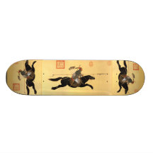 Ayusi attaquant avec la planche à roulettes chinoi