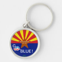 AZ disparaissent ~ bleu Keychain Porte-clefs