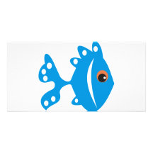 azul de peixe photocarte customisée