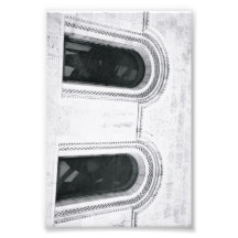 B1 4x6 noir et blanc de photographie de lettre d'a