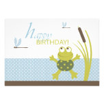 B2 de carte d'anniversaire de Ribbit Invitation