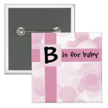 B est pour le bébé badges avec agrafe