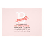 B si pour le bébé - invitation de baby shower