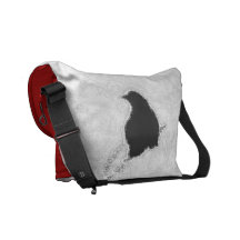 B&W et rouge partout Sacoche