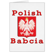 Babcia polonais Eagle Carte De Vœux