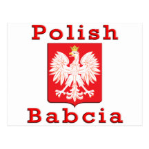 Babcia polonais Eagle Carte Postale