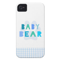 Baby bear - blue iPhone 4 Case-Mate case