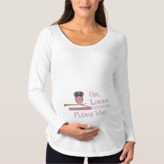 Baby Girl Loading Manche Longue Maternity T-Shirt