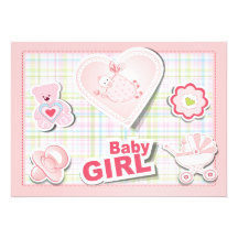 Baby Girl Shower Invitation