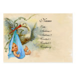BABY SHOWER 2 DE CIGOGNE MODÈLES DE CARTES DE VISITE