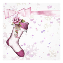 Baby shower blanc de flocons de neige de rose d'hi bristols personnalisés