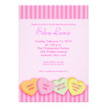 Baby shower de coeur de conversation de jour de Va Cartons D'invitation