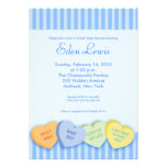 Baby shower de coeur de conversation de jour de Va Invitations Personnalisées