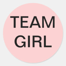 Baby shower de fille d'équipe autocollants
