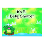 Baby shower de grenouille invitation