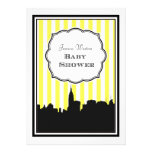 Baby shower de la rayure #1 do-it-yourself de silh invitations