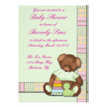 Baby shower d'édredon d'ours de nounours invitations