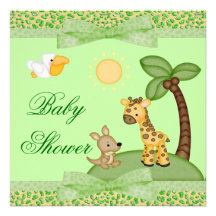 Baby shower d'impression de guépard d'animaux de s bristols