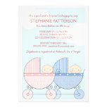 Baby shower heureux jumeau de chariot de fille et  bristol