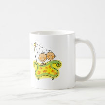 Baby shower (jumeaux) mugs à café