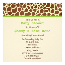 Baby shower neutre : Ours bourré par copie de gira Invitations