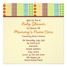 Baby shower neutre : Ours bourré par points de Boh Invitations Personnalisées