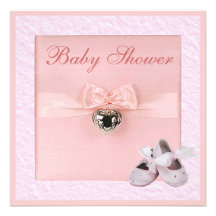 Baby shower rose de chaussures de ballet et de fil bristol personnalisé