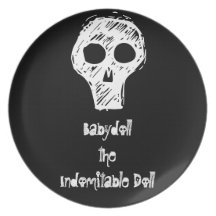 Babydoll le plat indomptable de poupée assiette