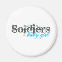 Babygirl du soldat aimant pour réfrigérateur