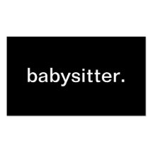 Babysitter Carte De Visite