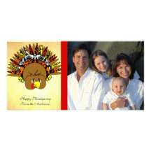 babyturkeycolorsdamaskcircles cartes de vœux avec photo