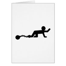 Bachelor Party Wedding slave Greeting Cards