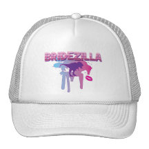 bachelorette de bridezilla épousant la douche nupt casquettes