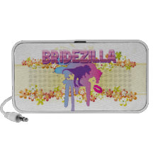 bachelorette de bridezilla épousant la douche nupt haut-parleurs iPhone