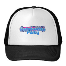bachelorette rose bleu épousant la partie de douch casquettes