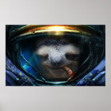 Badass sloth poster