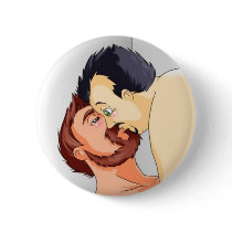 badge gay bear couple kissing badges publicitaires