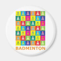 Badminton d'art de bruit aimants pour réfrigérateur